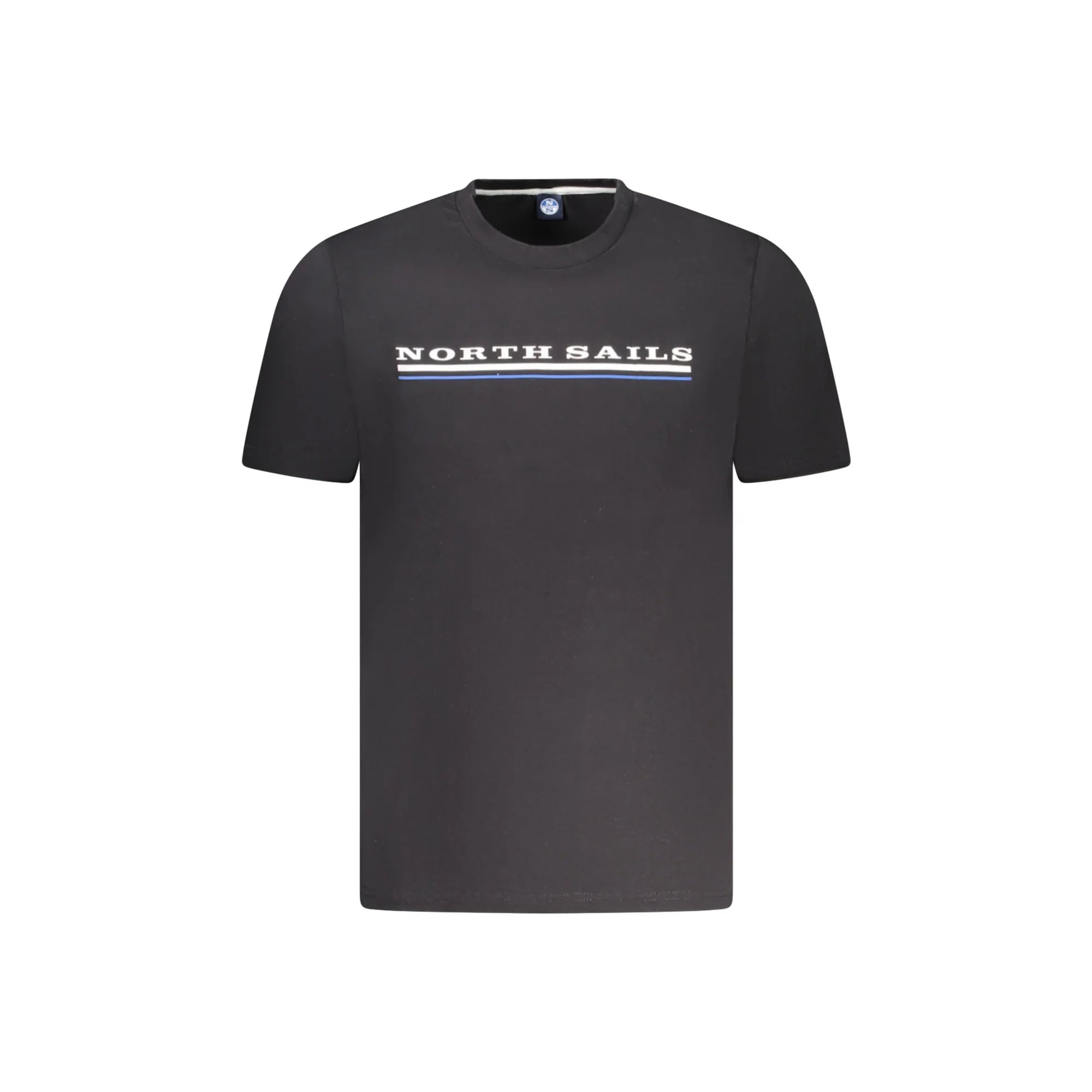 North Sails T-Shirt Maniche Corte Uomo Nera Stampa Logo Nero - foto prodotto